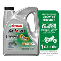 Castrol Actevo 4T 20W-50 Part Synthetic Motorcycle Oil, 1 Gallon EasyOptionXY LLC