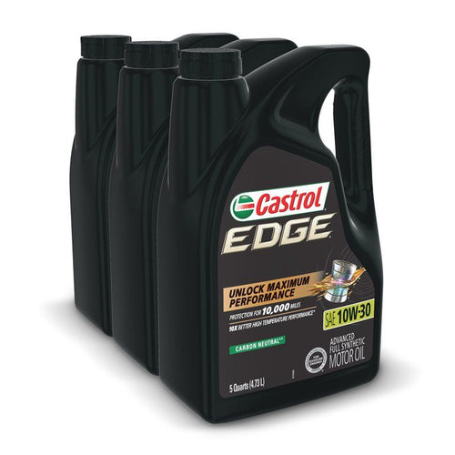 Castrol Edge 10W-30 Advanced Full Synthetic Motor Oil, 5 Quarts, Case of 3 EasyOptionXY LLC
