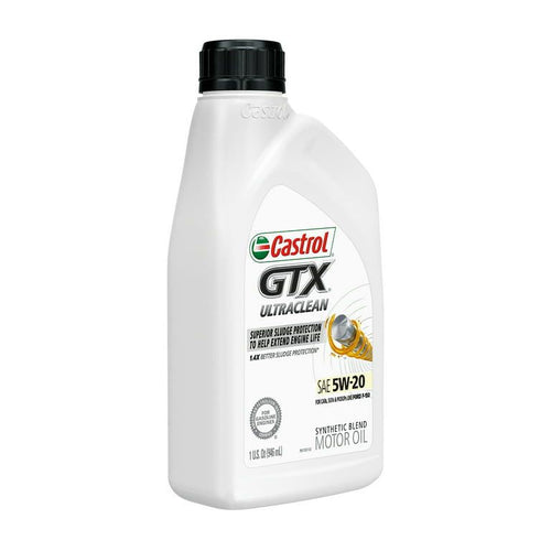 Castrol GTX Ultraclean 5W-20 Synthetic Blend Motor Oil, 1 Quart EasyOptionXY LLC