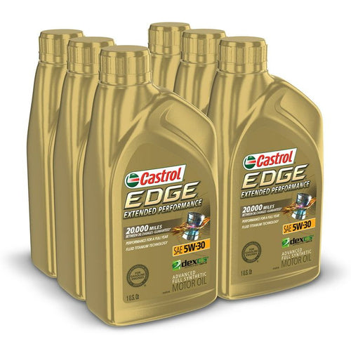 Castrol Edge Extended Performance 5W-30 Advanced Full Synthetic Motor Oil, 1 Quart, Case of 6 EasyOptionXY LLC