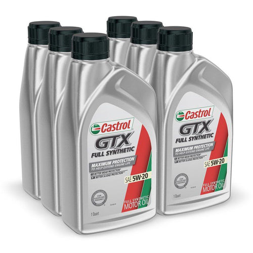 Castrol GTX Full Synthetic 5W-20 Motor Oil, 1 Quart, Case of 6 EasyOptionXY LLC
