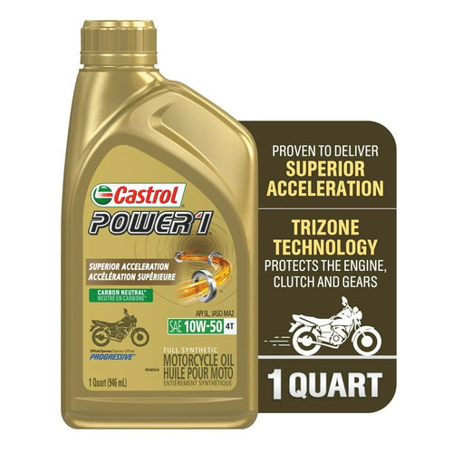 Castrol Power1 4T 10W-50 Full Synthetic Motorcycle Oil, 1 Quart EasyOptionXY LLC