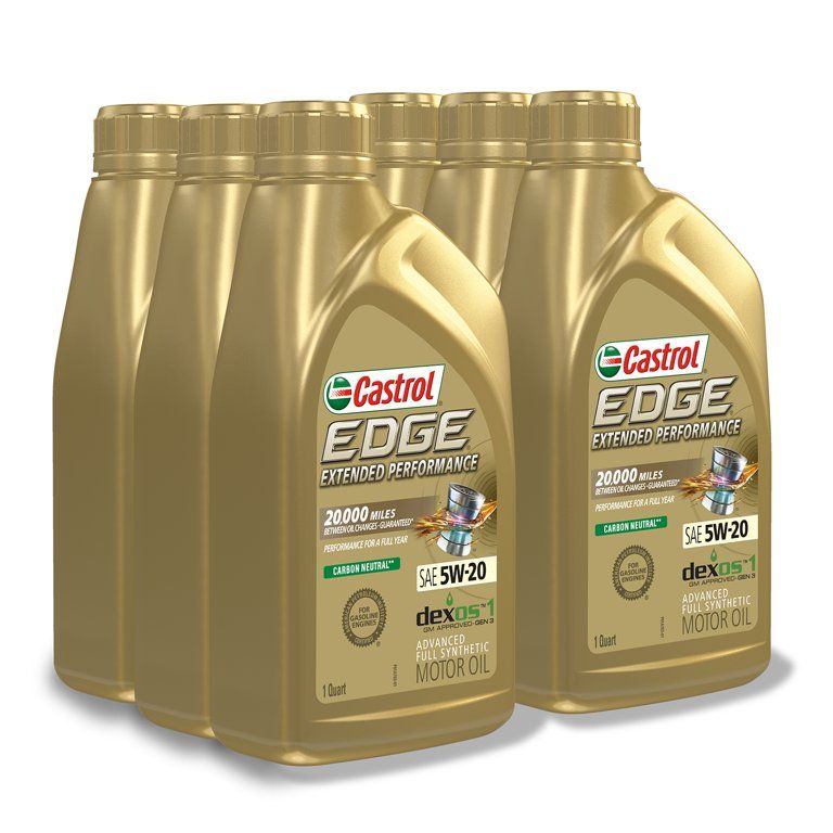 Castrol Edge Extended Performance 5W-20 Advanced Full Synthetic Motor Oil, 1 Quart, Case of 6 EasyOptionXY LLC