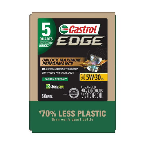 Castrol Edge 5W-30 Advanced Full Synthetic Motor Oil, 5 Quarts Eco Pack EasyOptionXY LLC