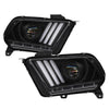 Spyder Ford Mustang 10-13 Projector Headlights - HID Model Only - Black PRO-YD-FM2010V2-HID-BK OffRoadUSA.com