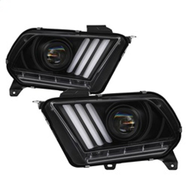 Spyder Ford Mustang 10-13 Projector Headlights - HID Model Only - Black PRO-YD-FM2010V2-HID-BK OffRoadUSA.com