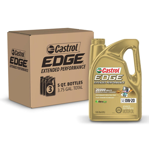 Castrol Edge Extended Performance 0W-20 Advanced Full Synthetic Motor Oil, 5 Quarts, Case of 3 EasyOptionXY LLC
