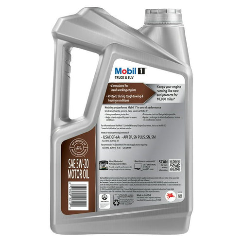Mobil 1 Truck & SUV Full Synthetic Motor Oil 5W-20, 5 qt EasyOptionXY LLC