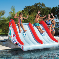 WOW Sports Big Kahuna Two-Lane Slide for In-Ground Pools Jupiter Gear