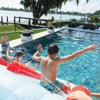 WOW Sports Big Kahuna Two-Lane Slide for In-Ground Pools Jupiter Gear