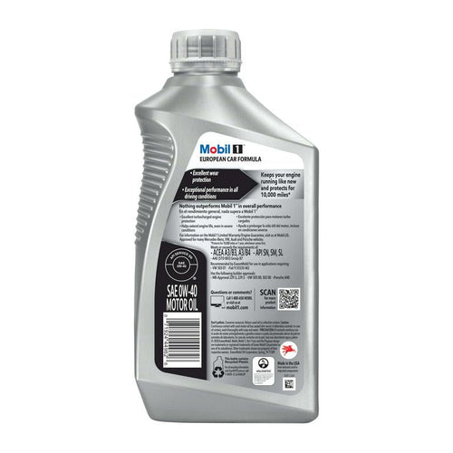 Mobil 1 FS European Car Formula Full Synthetic Motor Oil 0W-40, 1 qt EasyOptionXY LLC