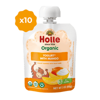 Holle Organic Yogurt Pouches - Mango Holle USA