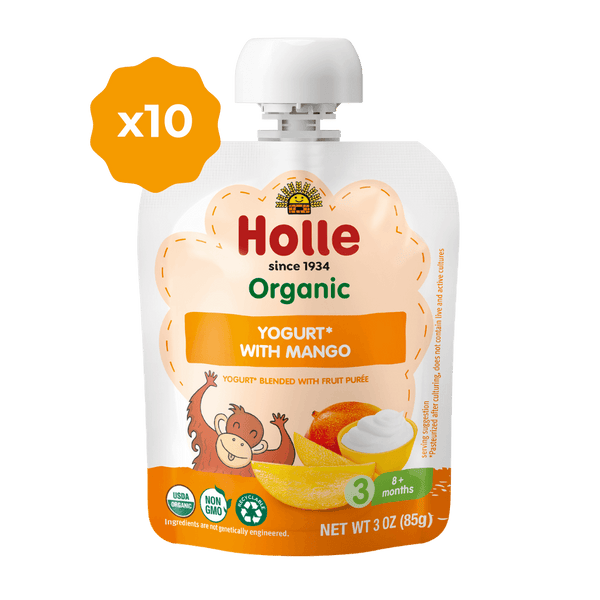 Holle Organic Yogurt Pouches - Mango Holle USA