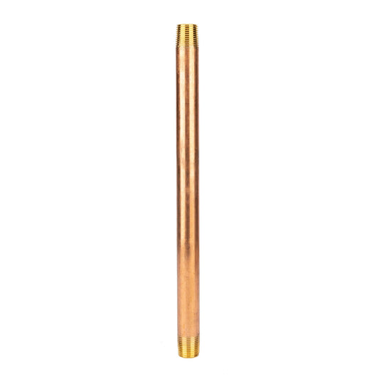 1/2 in. x 12 in. Red Brass Pipe PIPE DECOR