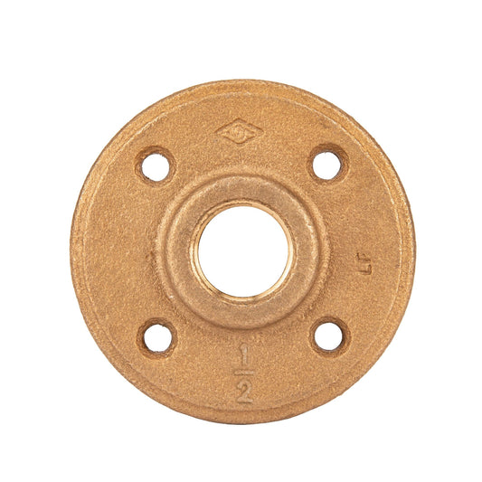 1/2 in. Red Brass Flange PIPE DECOR