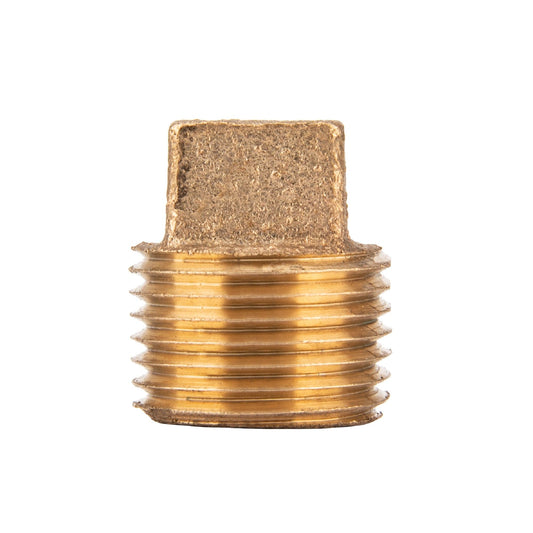 1/2 in. Red Brass Plug PIPE DECOR