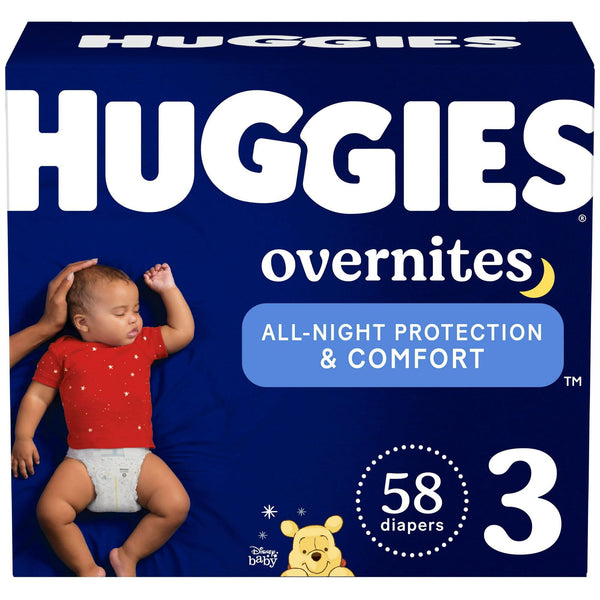 Huggies Overnites NIghttime Baby Diaper Size 3; 58 Count EasyOptionXY LLC