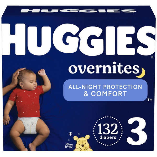 Huggies Overnites NIghttime Baby Diaper Size 3; 132 Count EasyOptionXY LLC