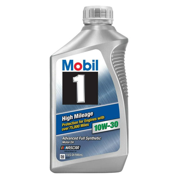 Mobil 1 High Mileage Full Synthetic Motor Oil 10W-30, 1 qt EasyOptionXY LLC