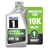 Mobil 1 Advanced Fuel Economy Full Synthetic Motor Oil 0W-16, 1 qt EasyOptionXY LLC