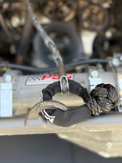 Soft Shackle 3/8'' x 14'' with sleeve and bag (Set of 2 Shackles) (Lifetime Warranty) MOJAB OFFROAD