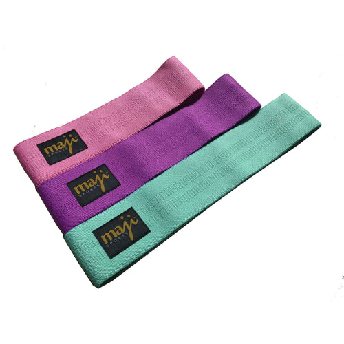 Pack Of Three Multi-Color Booty Bands - 3 Sizes 3 Weights Jupiter Gear