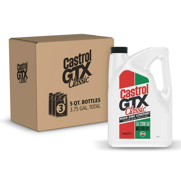 Castrol GTX Classic 20W-50 Conventional Motor Oil, 5 Quarts, Case of 3 EasyOptionXY LLC