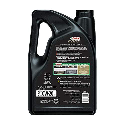 Castrol Edge 0W-20 Advanced Full Synthetic Motor Oil, 5 Quarts, Case of 3 EasyOptionXY LLC