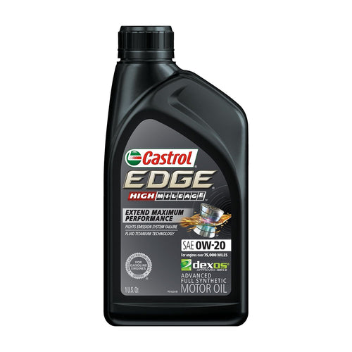 Castrol Edge High Mileage 0W-20 Advanced Full Synthetic Motor Oil, 1 Quart EasyOptionXY LLC