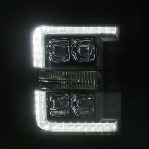 AlphaRex 11-16 Ford Super Duty NOVA-Series LED Projector Headlights Black OffRoadUSA.com