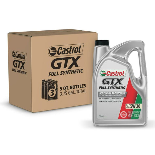 Castrol GTX Full Synthetic 5W-20 Motor Oil, 5 Quarts, Case of 3 EasyOptionXY LLC