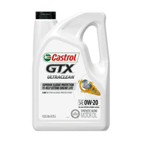 Castrol GTX Ultraclean 0W-20 Synthetic Blend Motor Oil, 5 Quarts EasyOptionXY LLC