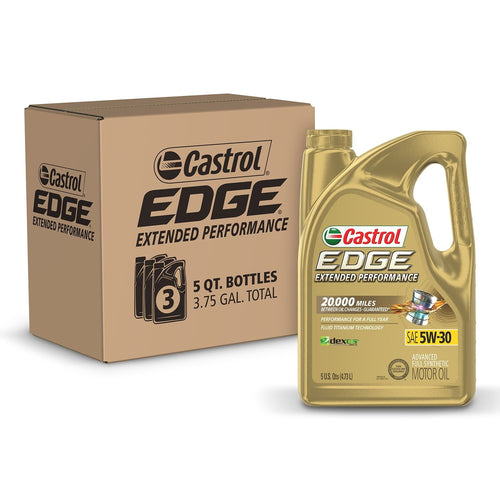 Castrol Edge Extended Performance 5W-30 Advanced Full Synthetic Motor Oil, 5 Quarts, Case of 3 EasyOptionXY LLC