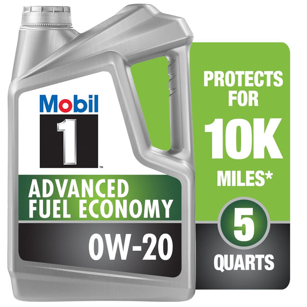 Mobil 1 Advanced Fuel Economy Full Synthetic Motor Oil 0W-20, 5 qt EasyOptionXY LLC