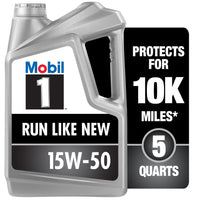 Mobil 1 Advanced Full Synthetic Motor Oil 15W-50, 5 qt EasyOptionXY LLC