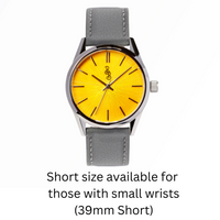 Yellow Sunburst Watch The Beyond Boring Watch Company