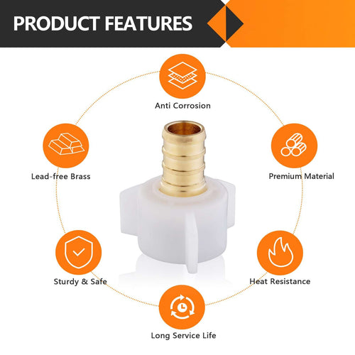 PEX-B Crimp 3/4" x 3/4" Female NPT Swivel Adapter (Lead Free) Plumbingsell