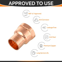 1/2" C x FNPT Copper Female Adapter Plumbingsell