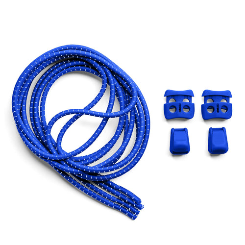 Blue Quick Lock No Tie Elastic Shoelaces The Original Stretchlace