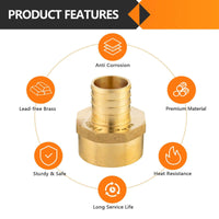 PEX-B Crimp 1" PEX x 3/4" Female Threaded Adapter (Lead Free) Plumbingsell