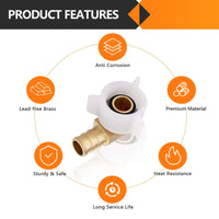 PEX-B Crimp 3/4" PEX X 3/4" Female NPT Swivel Elbow (Lead Free) Plumbingsell