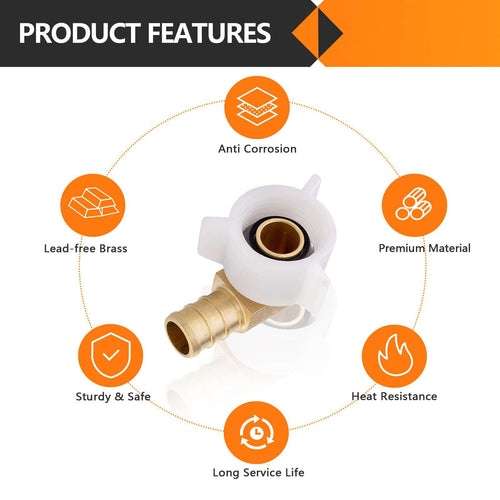 PEX-B Crimp 3/4" PEX X 3/4" Female NPT Swivel Elbow (Lead Free) Plumbingsell