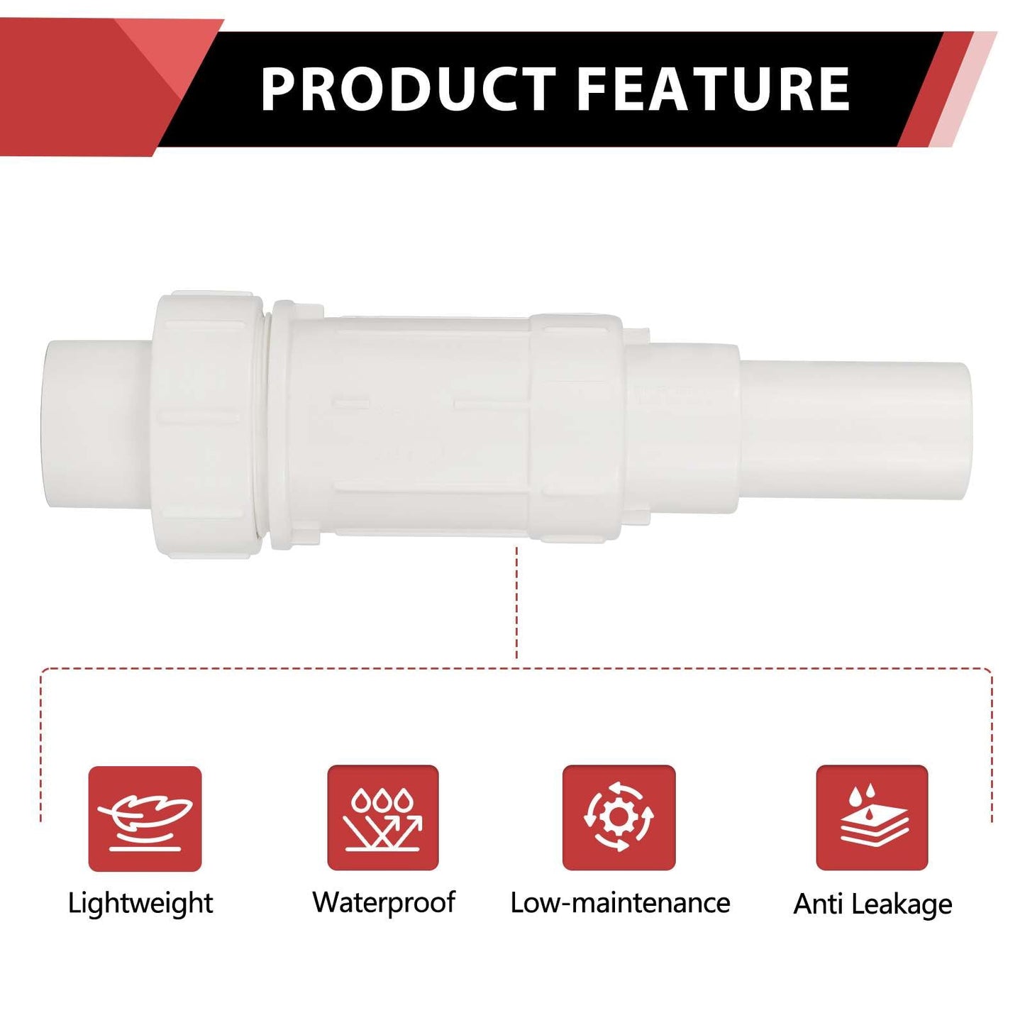 1-1/4" PVC Expansion Coupling