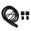 Black Quick Lock No Tie Elastic Shoelaces The Original Stretchlace
