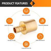 PEX-B Crimp 1" PEX x 1" Male Copper Sweat Adapter (Lead Free) Plumbingsell