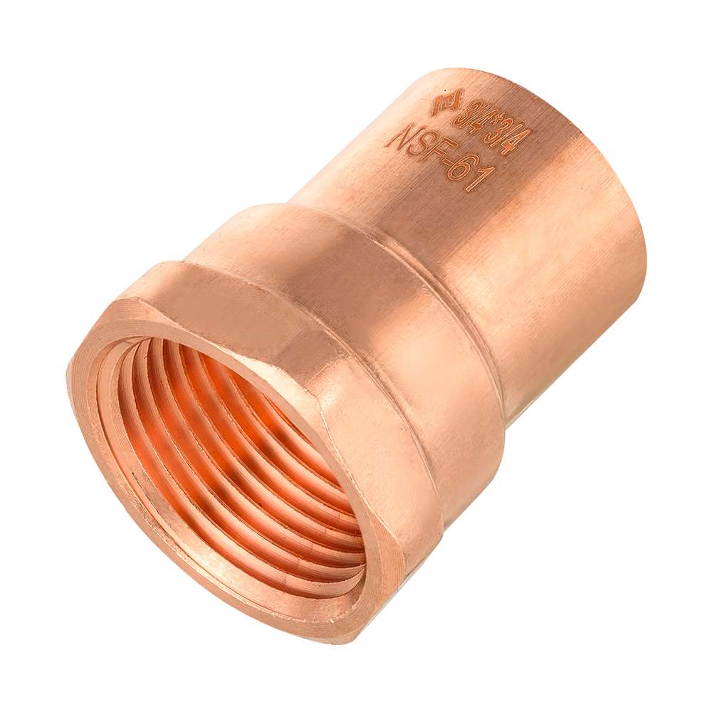 30 Pcs 3/4" C x FNPT Copper Female Adapter at Wholesale Price