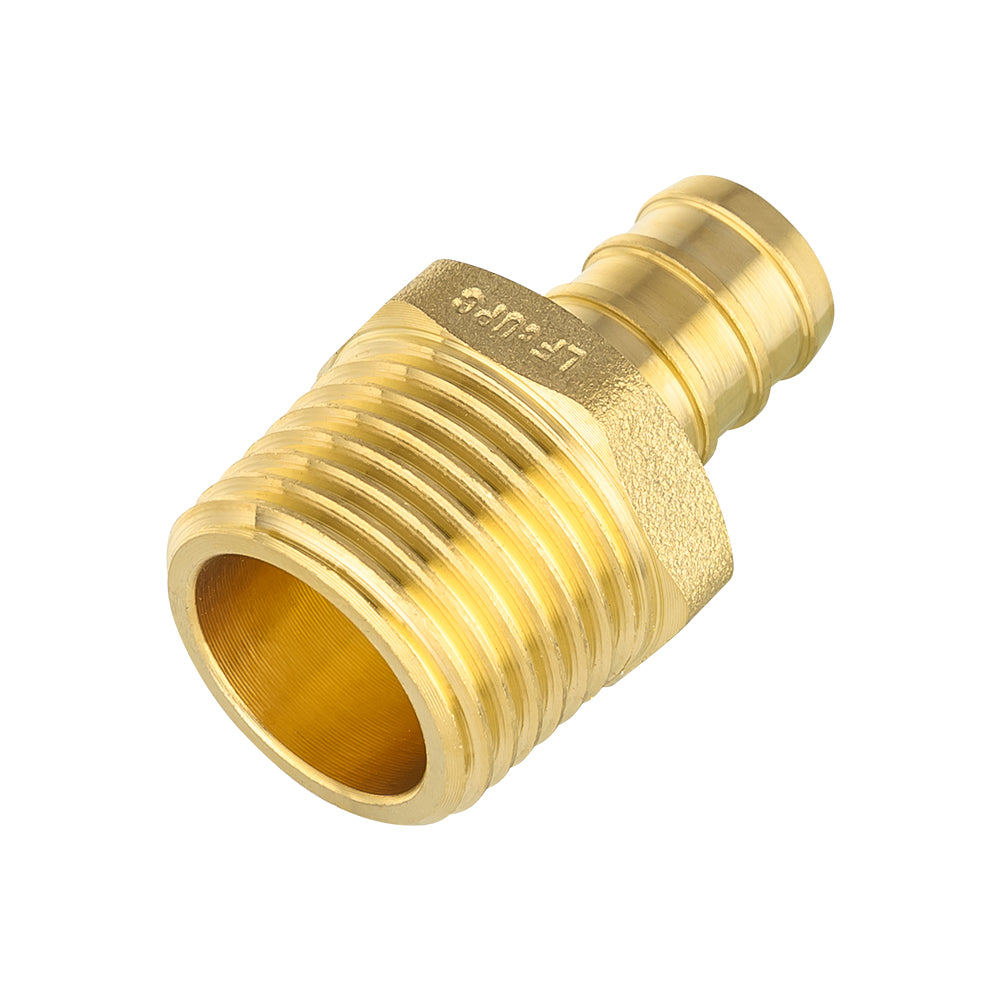 PEX-B Crimp 1/2" PEX x 3/4" Male Threaded Adapter (Lead Free)