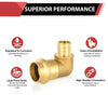 3/4" Press x 3/4" PEX Crimp Brass Elbow (Lead Free) Plumbingsell