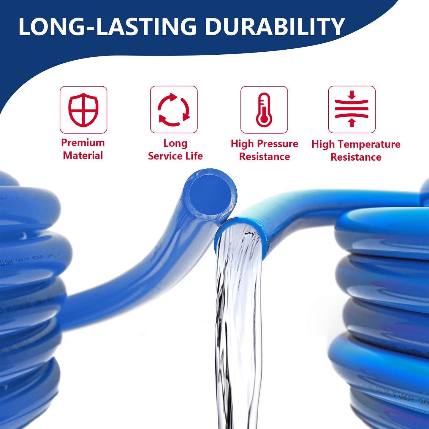 1/2" 100ft PEX-B Pipe (Blue & Cutter)