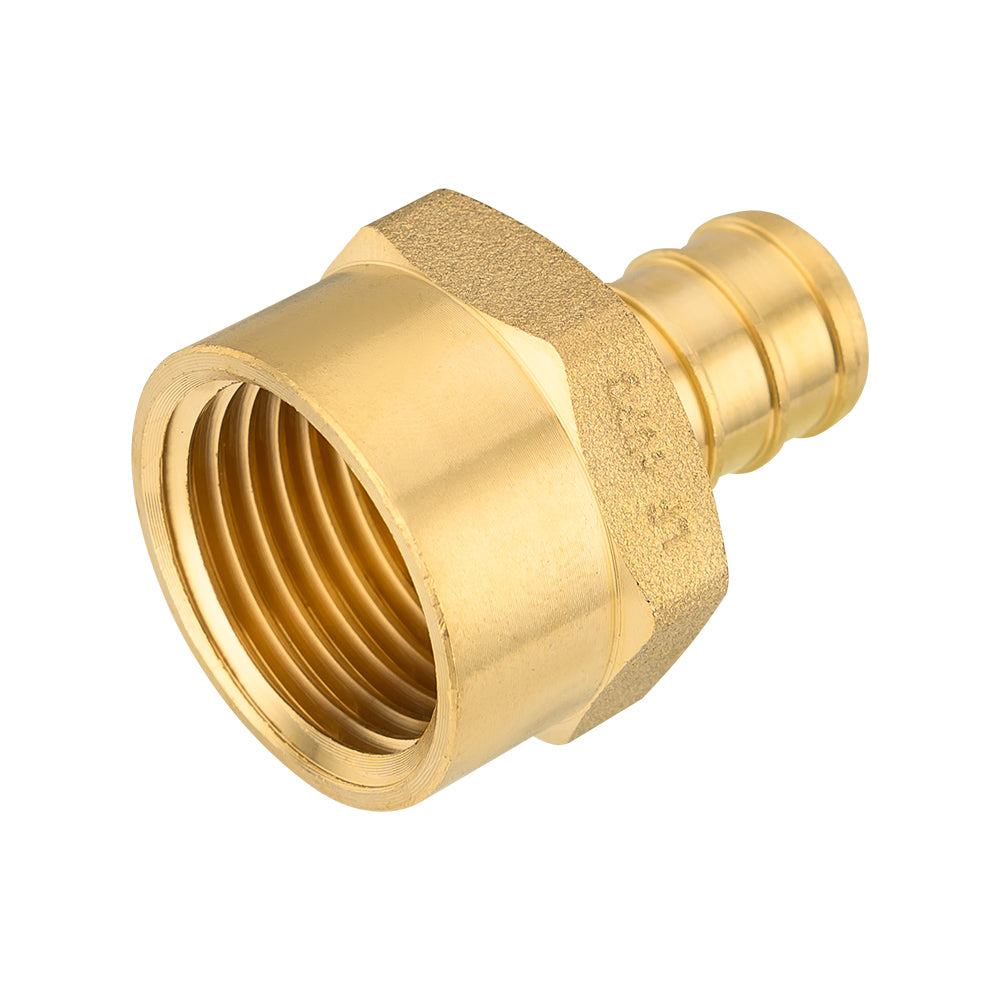 PEX-B Crimp 1/2" PEX x 1/2" Female Threaded Adapter (Lead Free)